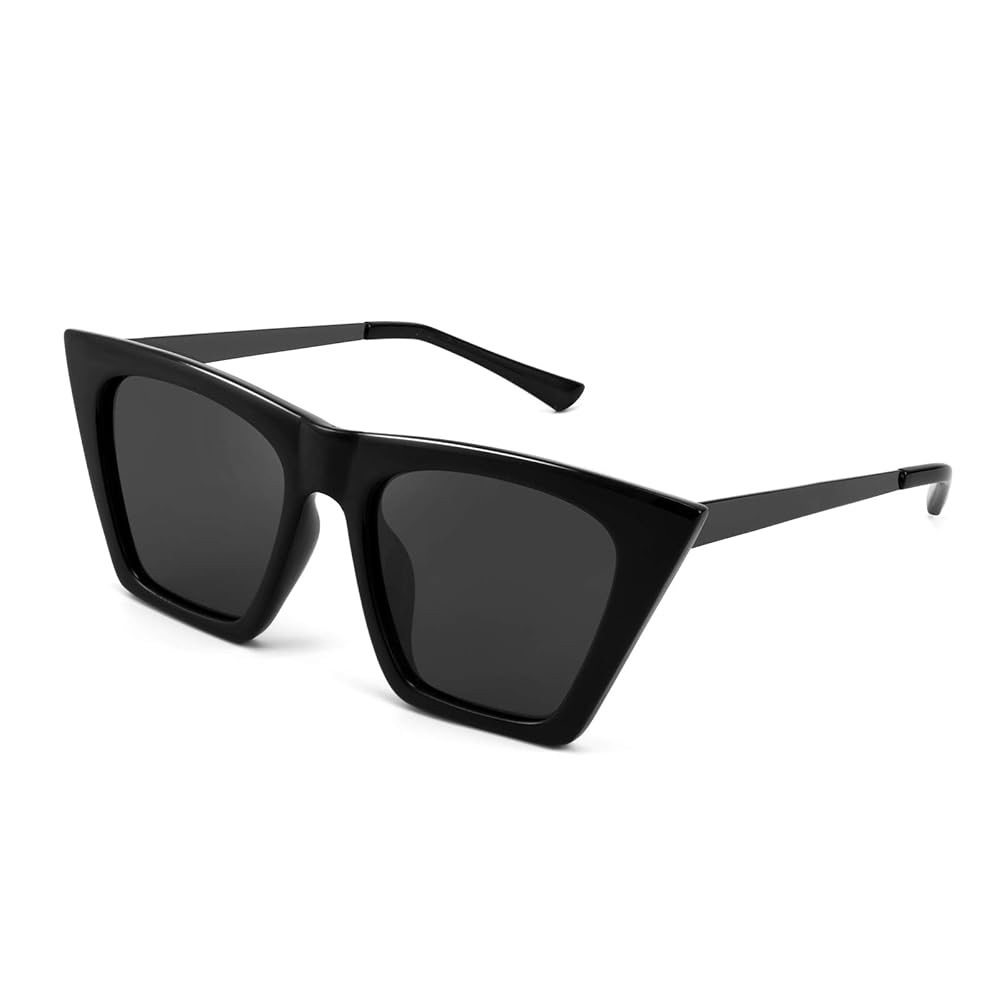 Feisedy Black lightweight cat eye  Sunglasses